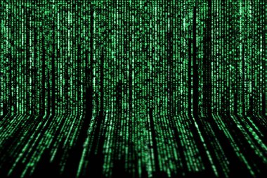 Bilgisayar karakterleri üstten düşüyor ve kayboluyor.