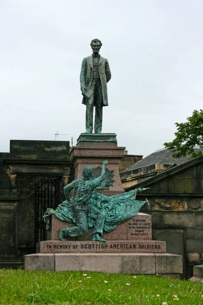The American Civil War Memorial, also known as the Scottish-American Soldiers Monument, is a sculpture by George Edwin Bissell in 1893 to to commemorate the Scots who fought and died in the American Civil War. It was erected on Old Calton Burial Grou