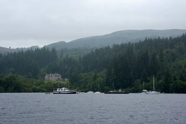Loch Ness Large Freshwater Loch Scottish Highlands Extending Approximately Kilometres — Stock Photo, Image