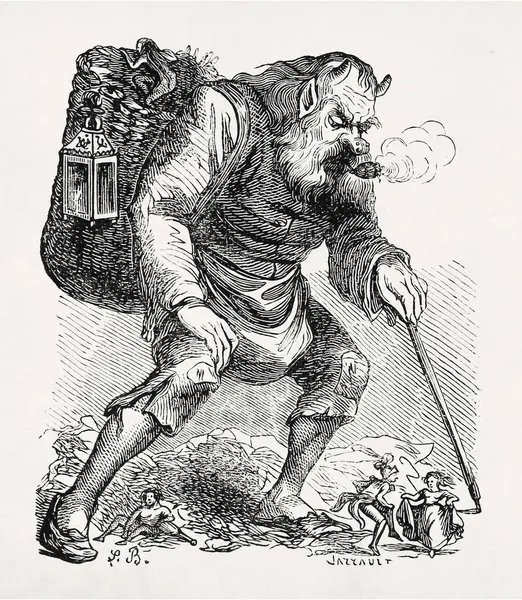 Rahovart Van Louis Breton Gemaakt 1863 Voor Dictionnaire Helse Geschriften — Stockfoto