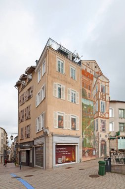 Limoges, Fransa - Kasım 09 2019: Trompe-l 'oeil (