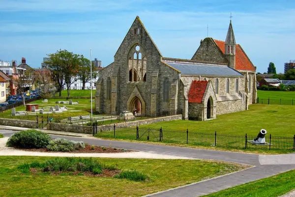 Förstört Royal Garrison Church Portsmouth England — Stockfoto