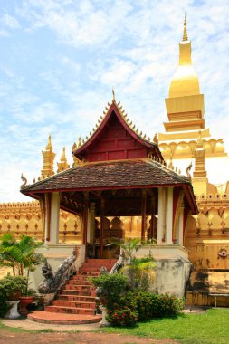 Pha That Luang, Vientiane 'de en çok ziyaret edilen Wat, Laos.