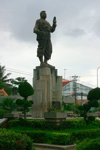 Vientiane, Laos 'taki Kral Sisavang Vong Heykeli (1904-59).