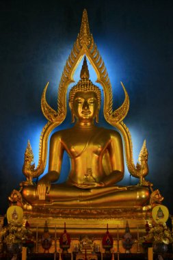 Altın Buda Heykeli Wat Benchamabophit, Bangkok Tayland.