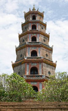 Hue City 'deki Thien Mu Pagoda, Vietnam' ın eski başkenti..
