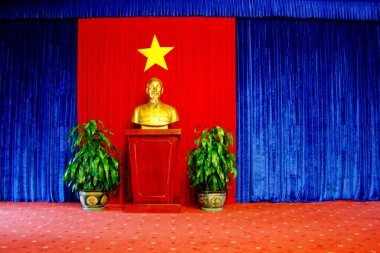 Ho Chi Monh 'un Bağımsızlık Sarayı' nda basılması, aynı zamanda Birleşme Sarayı olarak da bilinir..