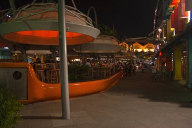 Clarke Quay, Singapur - 21 Ağustos 2007: Clarke Rıhtımı.