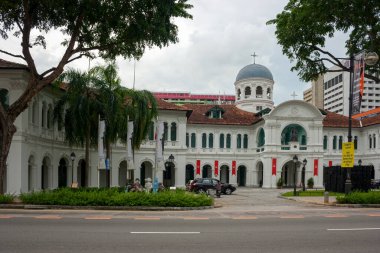 Singapur, Singapur - 22 Ağustos 2007: St Joseph 's Institution (SJI), Singapur' da 1852 yılında kurulan en eski Katolik okuludur. Burası bağımsız bir okul, sadece oğlanlardan oluşan bir ortaokul.