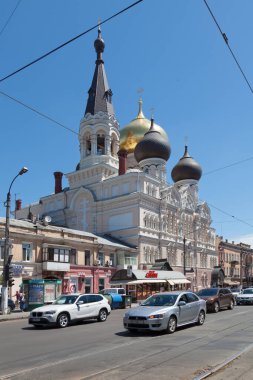 Odessa, Ukrayna - 01 Temmuz 2018: St. Panteleimon Manastırı Odessa 'daki en büyük Ortodoks rahibidir..