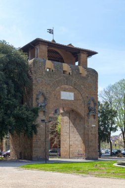 The Porta San Gallo (English: Saint Gallo Gate) located in Piazza della Liberta. clipart