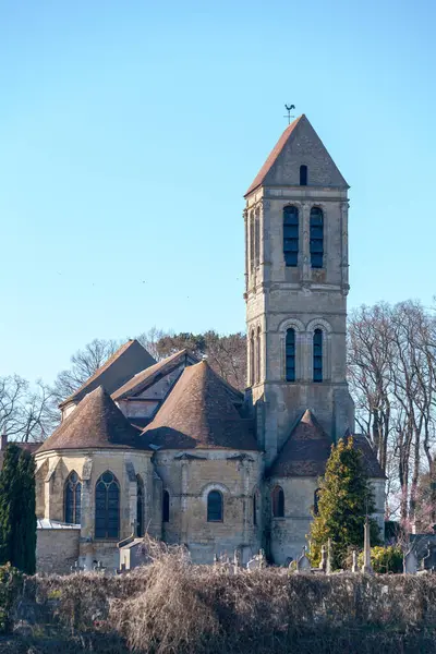 Saint Come Saint Damien Kyrkan Församling Katolska Kyrkan Ligger Luzarches — Stockfoto