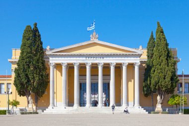 Athens, Greece - May 02 2019: The Zappeion is a building in the National Gardens of Athens generally used for meetings and ceremonies, both official and private. clipart