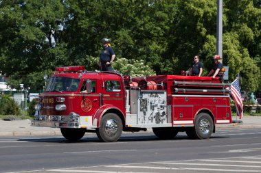 Lyons, ABD - Haziran 01 2019: Lyons İtfaiyesi İtfaiye Departmanı (Illinois).