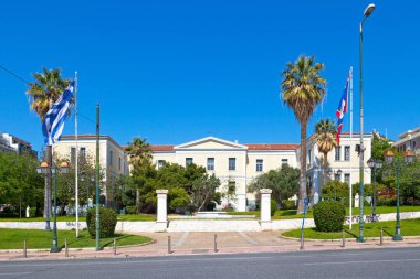 Atina, Yunanistan - 29 Nisan 2019: Atina kültür merkezi.