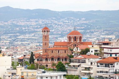 Selanik, Yunanistan - 03 Mayıs 2019: Azizler Kilisesi Charalampos ve Hristofos.