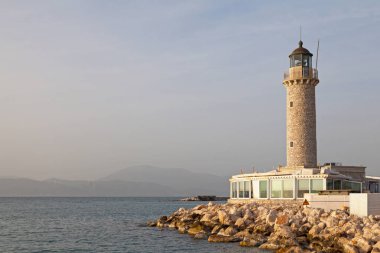 Patras Lighthouse (Greek: Faros Patras) is the symbol of the Greek city of Patras. It is situated on the seafront (at the beginning of Trion Navarchon street), opposite of the temple of Saint Andrew. clipart