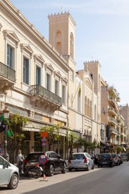 Patras, Yunanistan - 26 Nisan 2019: Patras 'ın Kutsal Metropolü.