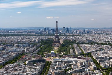 Tur Montparnasse 'den Paris' e Unesco, Paris Askeri Okulu, Mars Şampiyonu, Eyfel Kulesi, Trocadero ve La Defans.