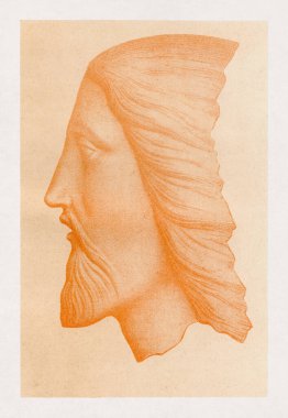 İsa 'nın başı, Giovanni Capranesi' nin Roma 'da bulunan bir terracotta tablosuna dayanan bir çizimdir..