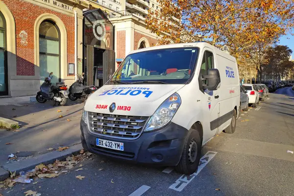 stock image Paris, France - November 19 2018: Van of the 