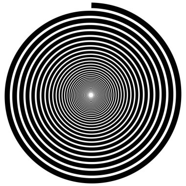 Derin bir kaybolma noktası olan hipnotik spiral baş dönmesine neden oluyor..