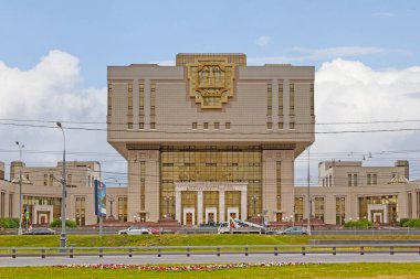 Moskova, Rusya - Temmuz 07 2018: Moskova Devlet Üniversitesi Tarihi Müzesi Moskova Üniversitesi 'nin kuruluş ve geliştirilme tarihine adanmış bir müzedir..