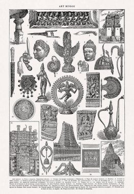 Hindu sanatı üzerine resim 19. yüzyıl sonlarındaki Fransızca sözlükten alınmıştır..