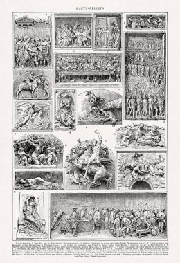 Jacques Maurice Dessertenne 'in Haut-reef resimleri 19. yüzyılın sonlarında Fransızca sözlükte yayınlandı..