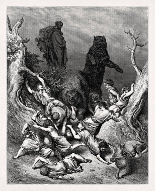 Yazan: Gustave Dore Elisha ve Dişi Ayılar 'ı temsil ediyor..
