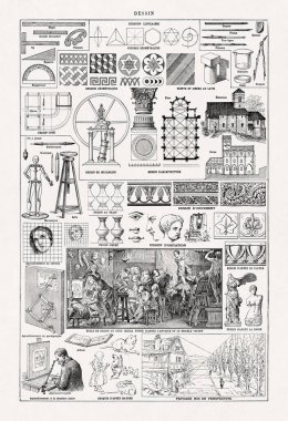 Jacques Maurice Dessertenne 'in çizimi hakkındaki illüstrasyon 19. yüzyılın sonlarında Fransızca sözlükte yayınlandı..