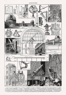 P. Boye 'un astronomi hakkındaki illüstrasyonu eski bir Fransızca sözlükte yayınlandı..