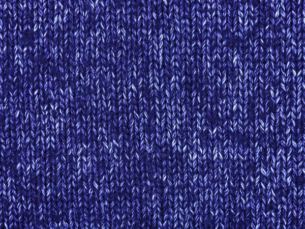 白と青のウール生地の質感 手編み 毛織物のニットの質感 秋の背景 — ストック写真