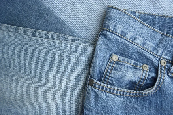 Bir Sürü Kot Pantolon Var Denim Geçmişi Satın Alma Satma — Stok fotoğraf