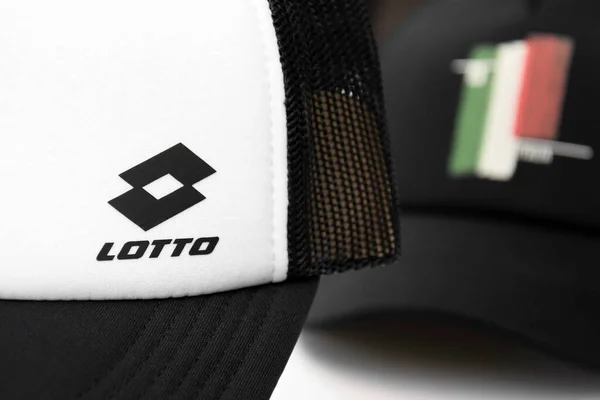 Kharkiv Ukrayna Temmuz 2022 Loto Logolu Spor Şapkası Lotto Talyan — Stok fotoğraf