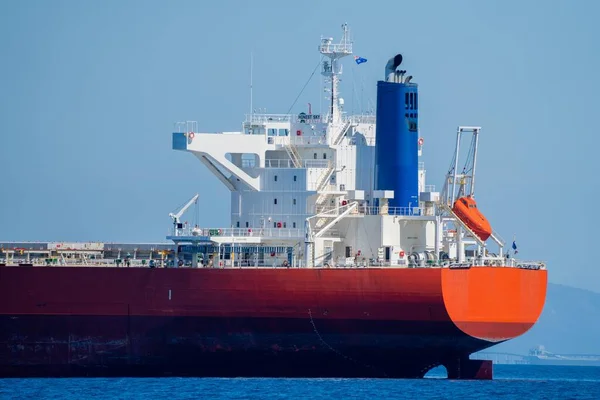 Navio Cisterna Que Transporta Petróleo Combustível Através Oceano Austrália — Fotografia de Stock