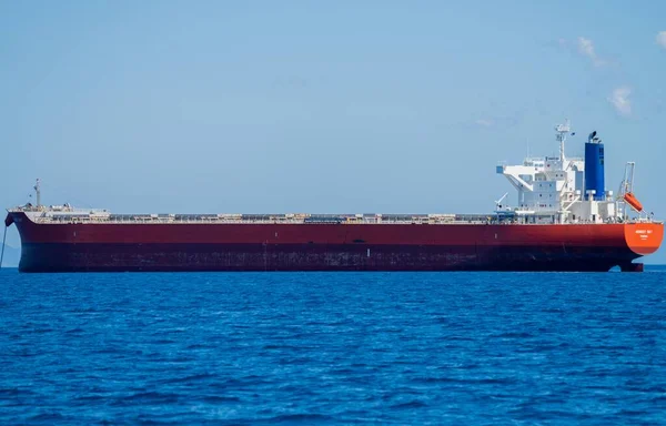 Shipping Tanker Transporting Oil Fuel Ocean Australia — Stock Photo, Image