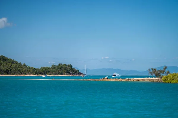 Viajando Grande Recife Barreira Queensland Austrália Iates Barcos Verão — Fotografia de Stock