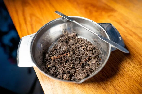 stock image working in a soil lab iwth soil samples testing a soil test in australia