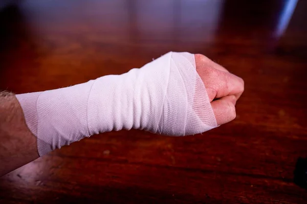 Bandage Arm Patient Ett Sjukhus Vården — Stockfoto