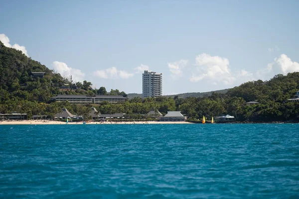 stock image tropical islands and super yachts in queensland australia in spring