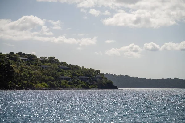 Тропічні Острови Супер Яхти Квінсленді Австралія Навесні — стокове фото