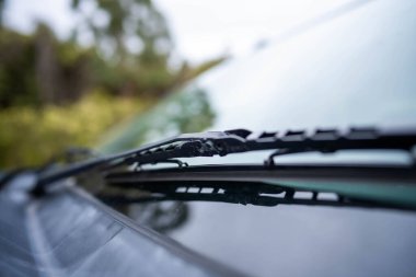 Avustralya 'da bir arabanın sileceklerini kapat.