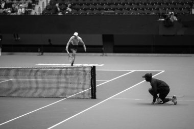 athlete playing tennis. Amateur female tennis player hitting a forehand playing tennis summer 
