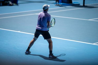 athlete playing tennis. Amateur female tennis player hitting a forehand playing tennis summer 