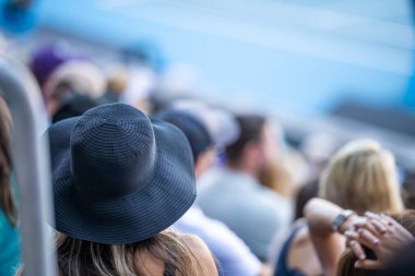 Professional athlete playing tennis on a sports court in europe. 