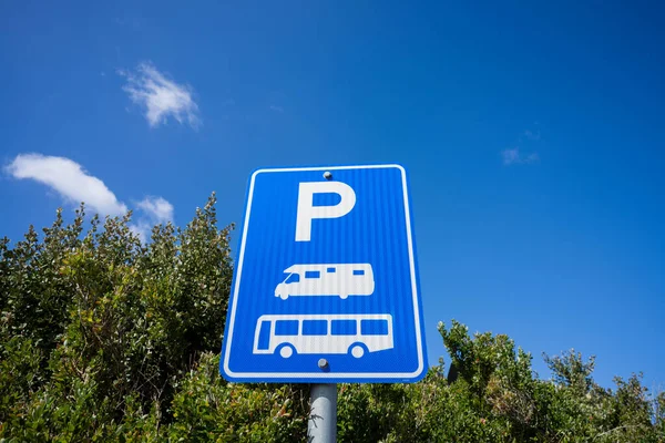 sign for camper parking in a park in australia