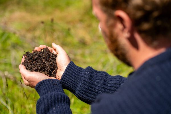 soil agronomy on a farm in australia in spring