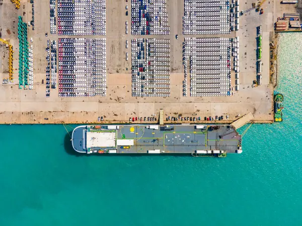 Gambar Menampilkan Logistik Terorganisir Dan Perdagangan Global Yang Terlibat Dalam — Stok Foto