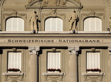 Bern, İsviçre - 7 Temmuz 2022 İsviçre Ulusal Bankası Schweizerische Ulusal Bankası